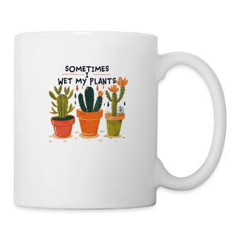 immer schön giessen - Tasse - Weiß - Rechts