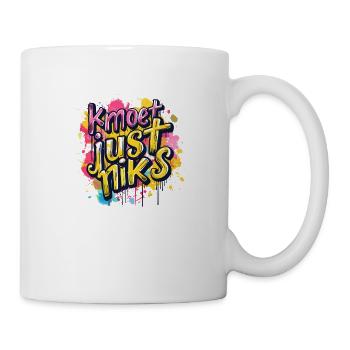 Kmoet just niks, chemises en dialecte anversois - Mug blanc - blanc - Droite