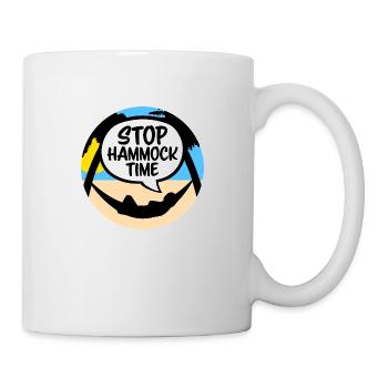 Arrêt drôle Hamac Temps Détente Dormir Camping - Mug blanc - blanc - Droite