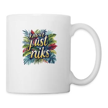 Vous n’avez rien à faire. Source. Chemises en dialecte anversois - Mug blanc - blanc - Droite