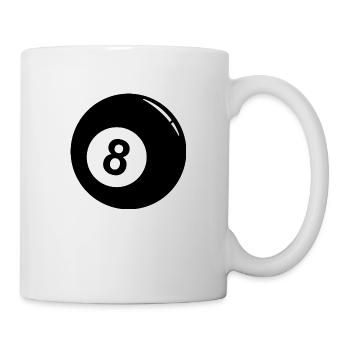 Pool Billiards 8 ball - Mug - white - Right