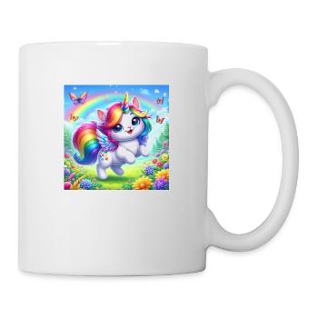 Chat licorne - Mug blanc - blanc - Droite