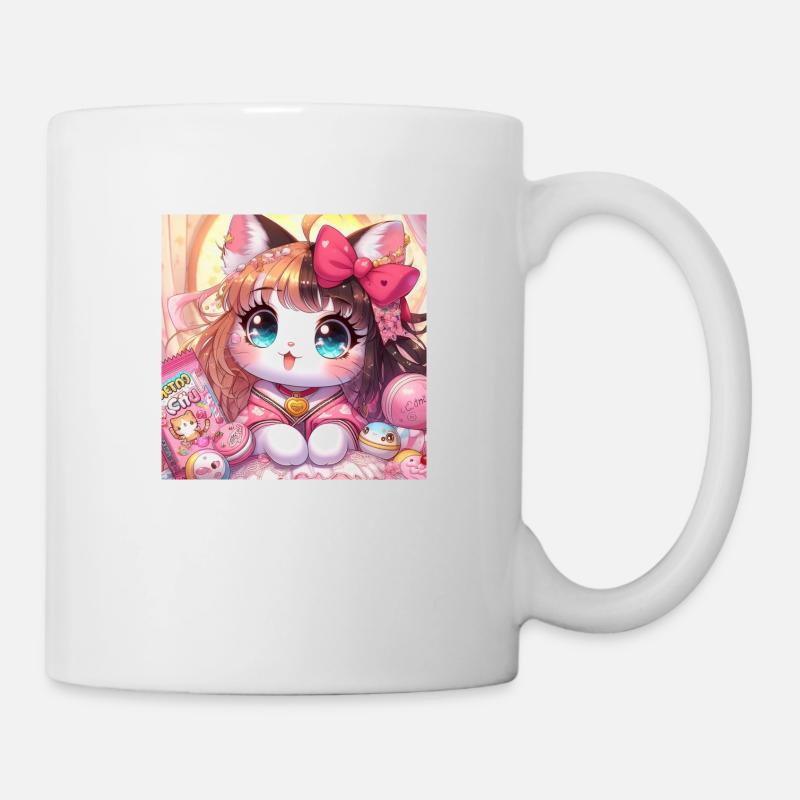 chaton adorable - Mug blanc - blanc