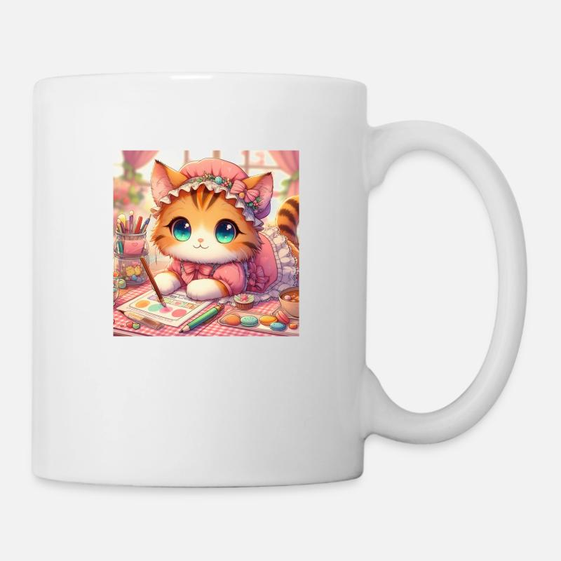 Kitten Artist - Mug - white