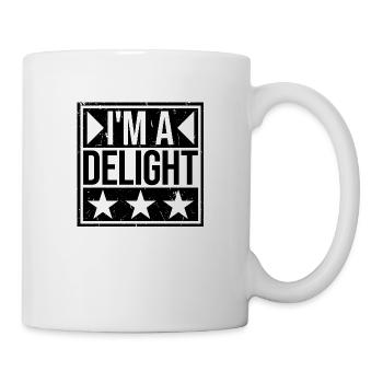 Funny I'm A Delight Sarcastic Delightful Humor Fun - Mug - white - Right