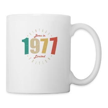 1977 Vintage Anniversaire Rétro Cadeau 1977 - Mug blanc - blanc - Droite