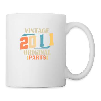 Monat 2011. 2011 Geburtstagsgeschenk. 13 Jahre alt Birt - Tasse - Weiß - Rechts