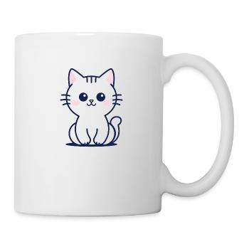 Katze - Tasse - Weiß - Rechts