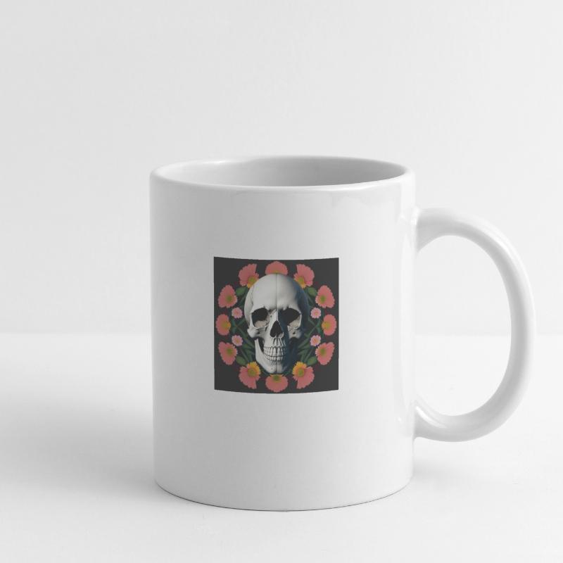 Flower-Skull Tasse