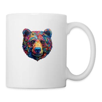 Ours psychédélique - Mug blanc - blanc - Droite