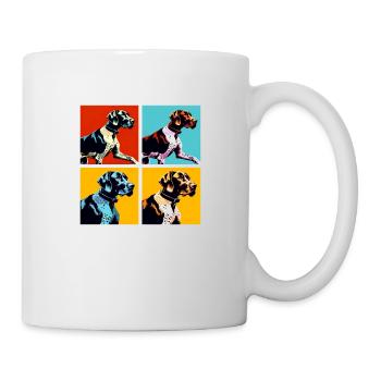 Pop allemand à poil court Pointer chien Portrait - Mug blanc - blanc - Droite