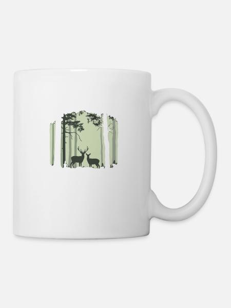 Hirschwald 1 - Tasse - Weiß