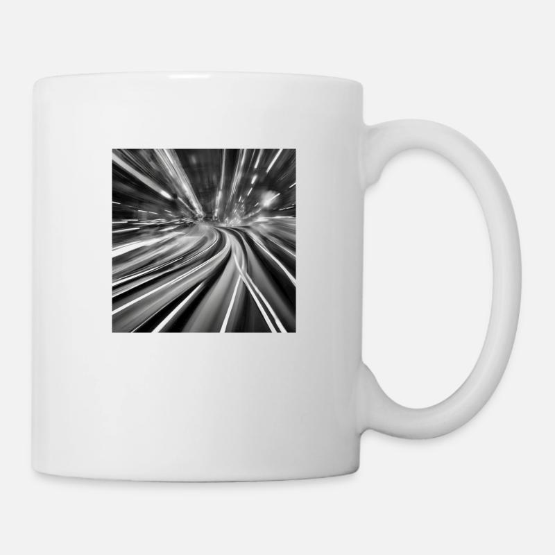 Vitesse Urbaine en Noir et Blanc - Mug blanc - blanc