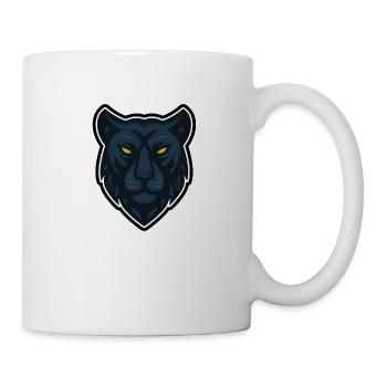Maskottchen Panther Kopf Design - Tasse - Weiß - Rechts