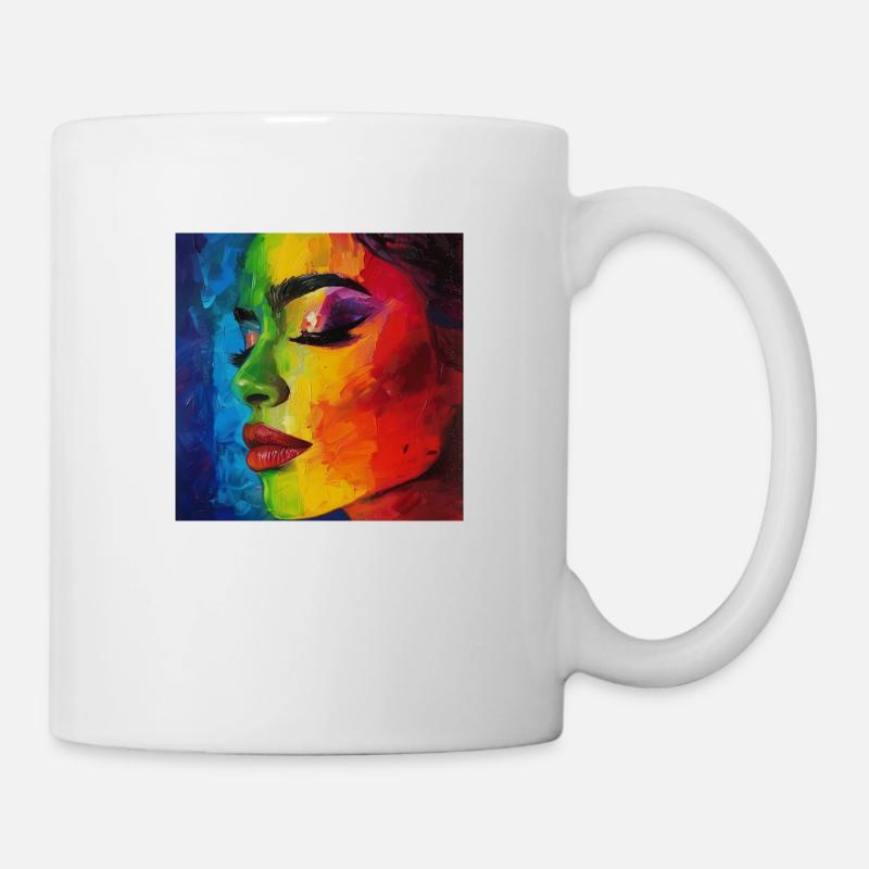 Arc-en-ciel - Mug blanc - blanc