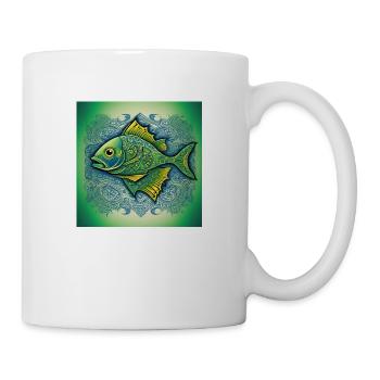 Zodiac sign Pisces - Mug - white - Right