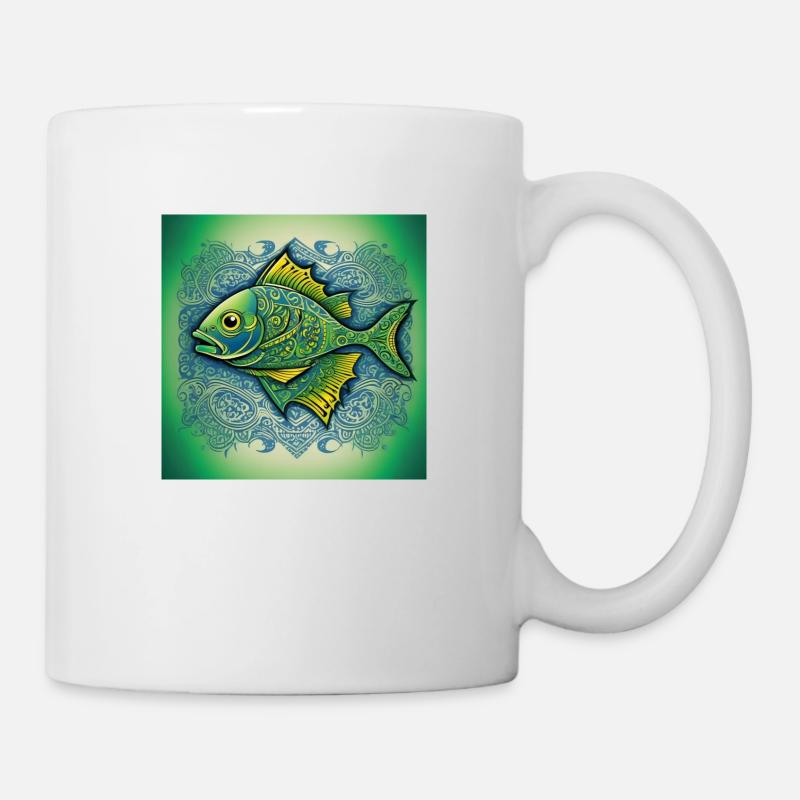 Sternzeichen Fisch - Tasse - Weiß