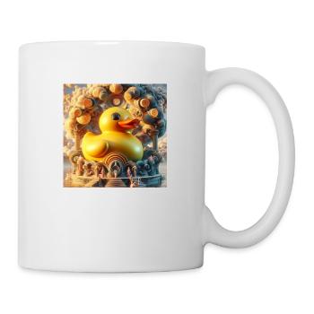 Bade Ente in Delulu Hyperrealismus - Tasse - Weiß - Rechts