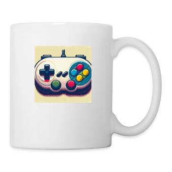 Retro Gamepad in Risograph - Mug - white - Right