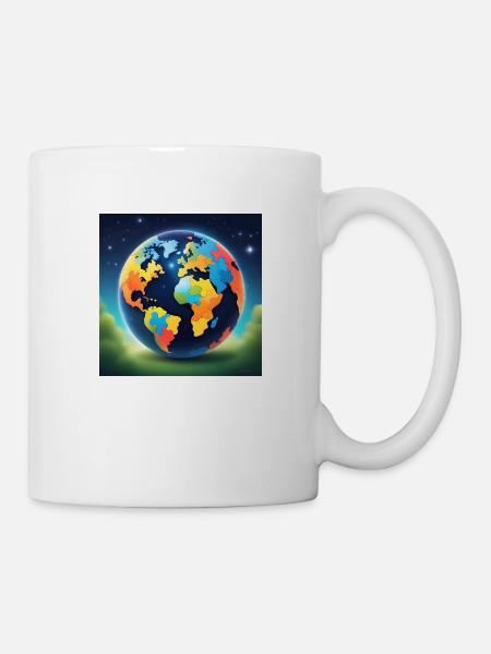 Monde de l’autisme - Mug blanc - blanc