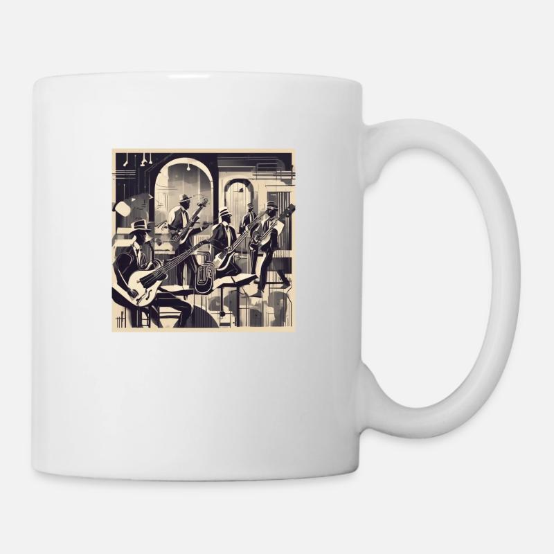 Urban Harmony in Black and White - Mug - white