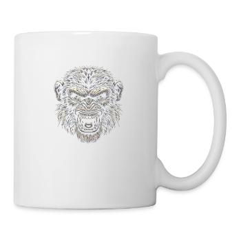 Rugissement primitif féroce - Mug blanc - blanc - Droite