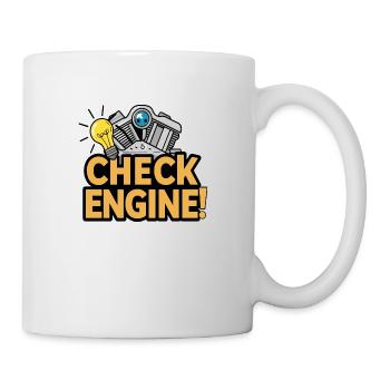 Motor prüfen - Tasse - Weiß - Rechts