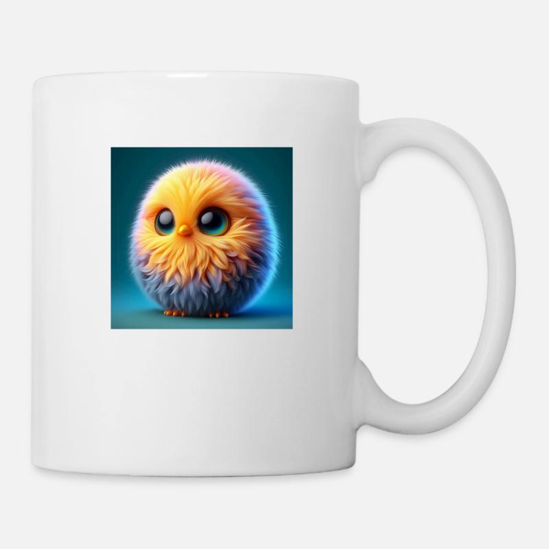 Chick Bird in 3D Hyperrealism - Mug - white