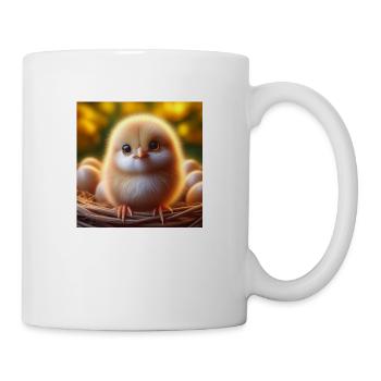 Chick 3D Hyperrealism Yellow White with Balls - Mug - white - Right