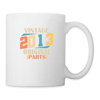 Mois 2013. Cadeau d'anniversaire 2013. 11 ans Birt - Mug blanc - blanc - Droite