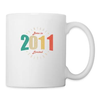 2011 Vintage Retro Anniversary Gift 2011 - Mug - white - Right
