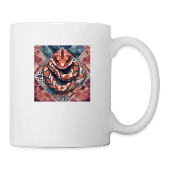Schlange - Tasse - Weiß - Rechts