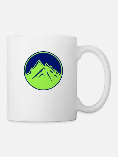 berge - Tasse - Weiß