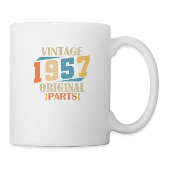 Mois 1957. Cadeau d'anniversaire 1957. 67 ans Birt - Mug blanc - blanc - Droite