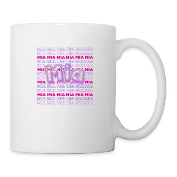 Vorname Mia - Tasse - Weiß - Rechts