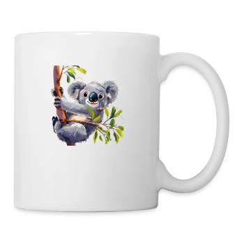 Koalas, die niedliche Beuteltiere aus Australien - Tasse - Weiß - Rechts
