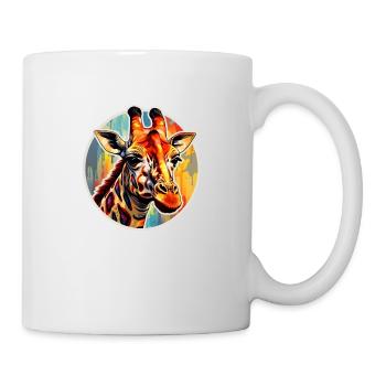 Tête de girafe - Mug blanc - blanc - Droite