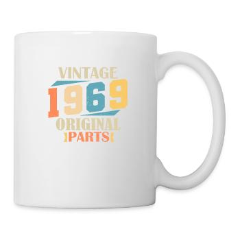 Monat 1969. 1969 Geburtstagsgeschenk. 55 Jahre Birt - Tasse - Weiß - Rechts