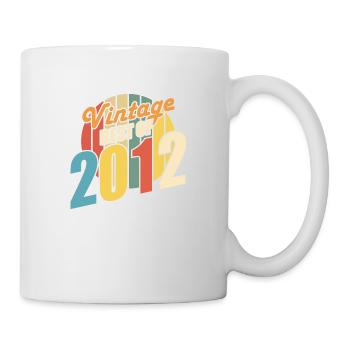Jahrgang 2012 Best of 2012 - Annif 12 Jahre - Tasse - Weiß - Rechts