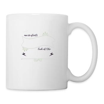 planets believe physics night sky colors astronomy - Tasse - Weiß - Rechts