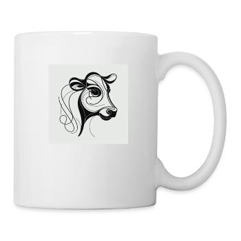 Cow Drawn - Mug - white - Right