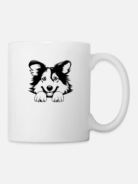 Collie - Tasse - Weiß