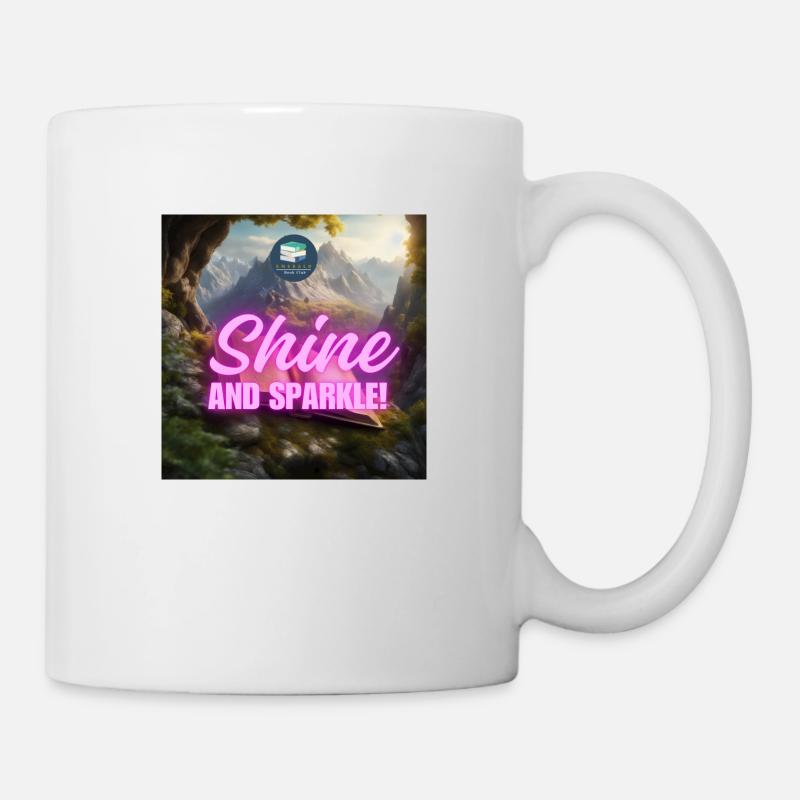 Emerald shine and sparkle - Mug - white