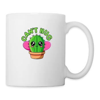 CACTUS. JE NE PEUX PAS FAIRE DE CÂLINS - Mug blanc - blanc - Droite