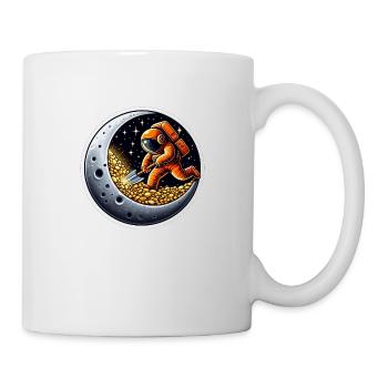 Raumfahrer Goldgräber - Tasse - Weiß - Rechts