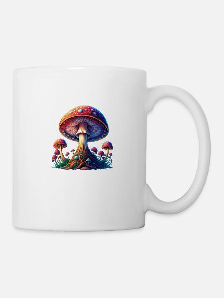 PILZ - Tasse - Weiß