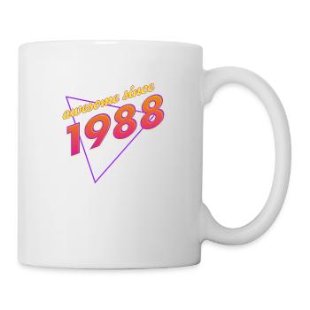 Rétro - Awesome since 1988 - Mug blanc - blanc - Droite