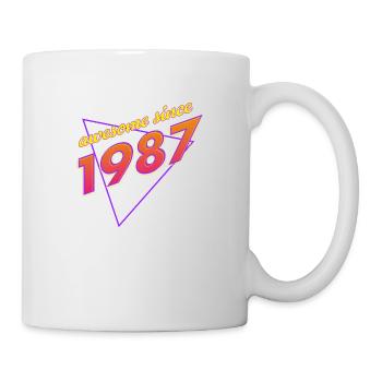 Rétro - Awesome since 1987 - Mug blanc - blanc - Droite