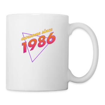 Rétro - Awesome since 1986 - Mug blanc - blanc - Droite