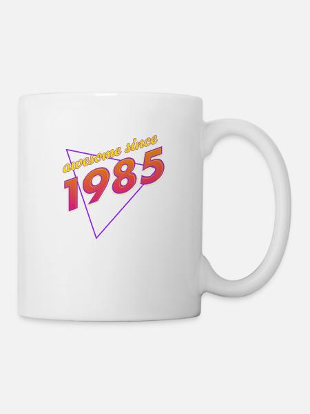 Retro - Genial seit 1985 - Tasse - Weiß